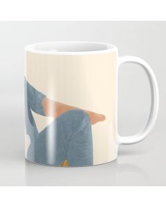 Printed Coffee Mug, Multi Color, Lost in my books Coffee Mug
