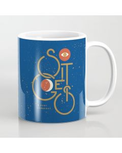 Printed Coffee Mug, "So It Goes" — Kurt Vonnegut Coffee Mug
