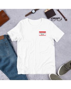 Printed Premium  T-shirt with Crew Neck and Short Sleeves, Designated Reader White