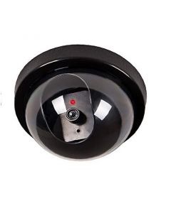 HUMBLE Realistic Looking Dummy Security CCTV Camera with Flashing Red LED Light for Office and Home : Black ( Pack of 1 )