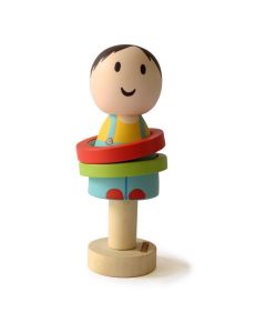 Shumee Wooden Baby Rattle Toy (0+ Years) - Discover Sounds