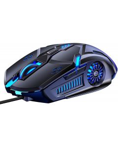 Verilux® Gaming Mouse, RGB Multi-Colour 3200DPI Wired Silent Mice Computer Accessories, for Home Office Games 6 Buttons Multiple Functions (Gaming Mouse)